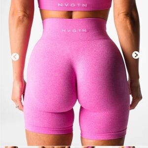 NVGTN Women's Pink High-Waisted Shorts